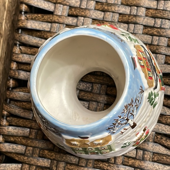 Yankee Candle Small Jar Shade Topper & Plate Set Winter/Holiday + Floral Votive - Picture 9 of 16